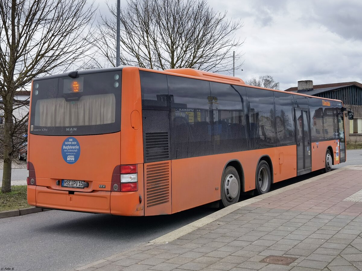 MAN Lion's City der MVVG in Malchow am 14.03.2023