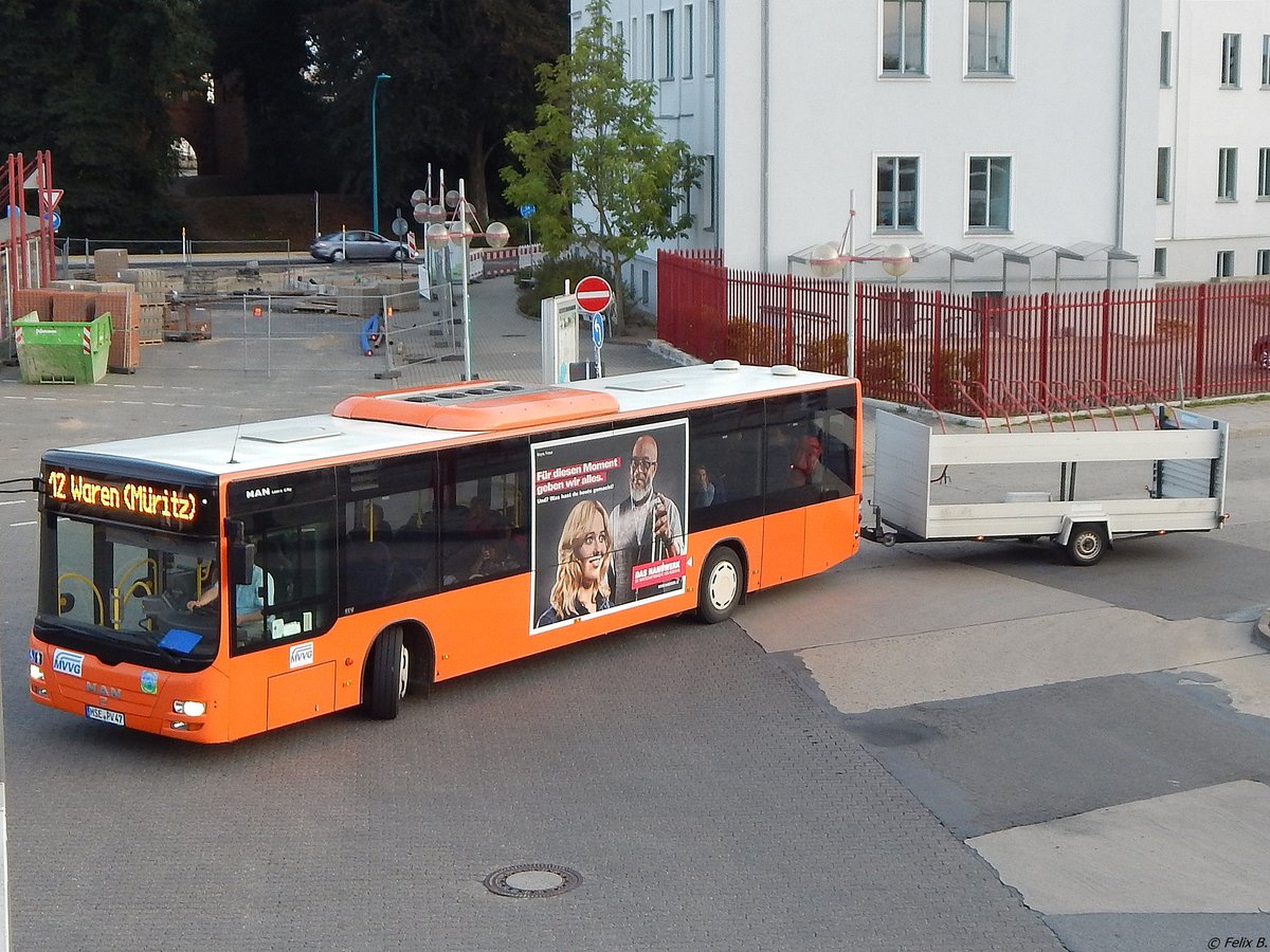 MAN Lion's City der MVVG in Neubrandenburg am 04.09.2018