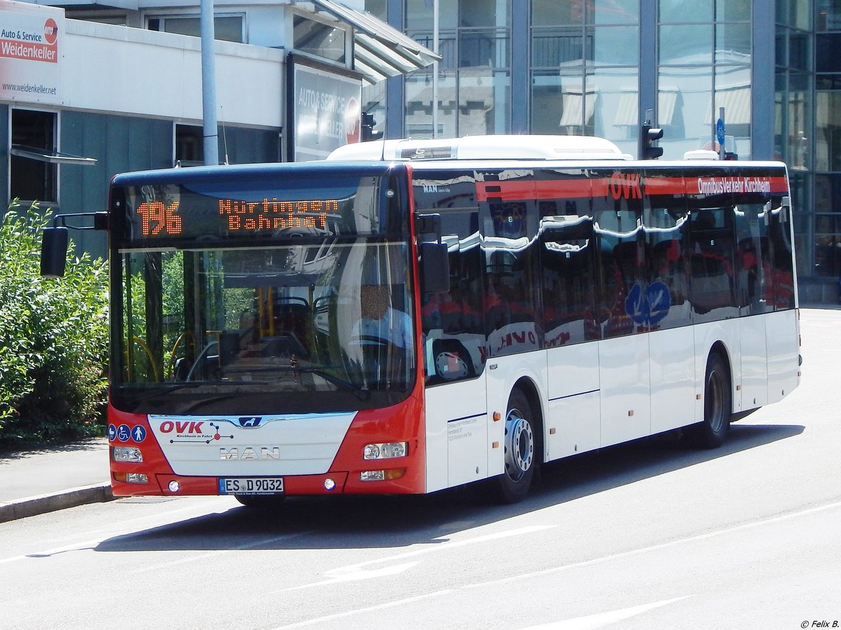 MAN Lion's City von Omnibusverkehr Kirchheim in Nürtingen am 20.06.2018