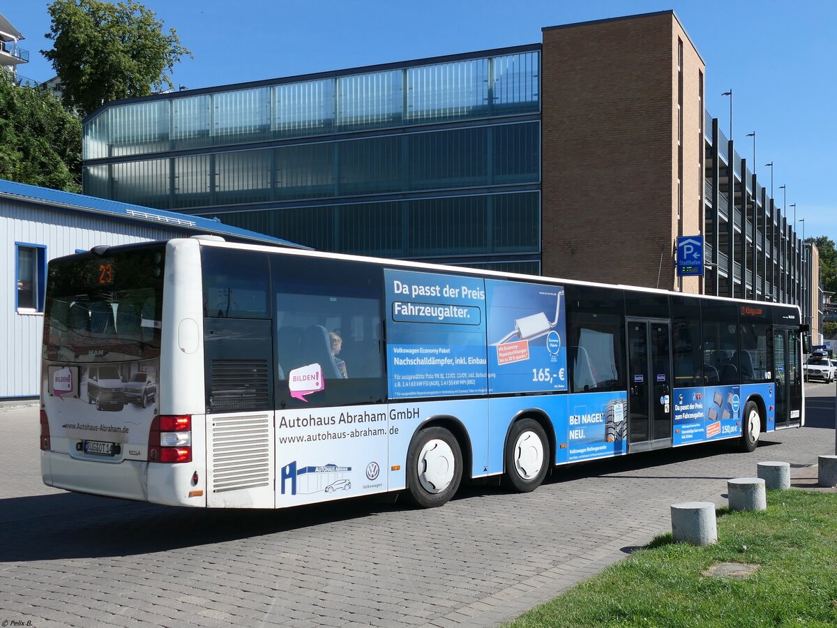 MAN Lion's City der Oppermann Transporte aus Deutschland in Sassnitz am 13.08.2024
