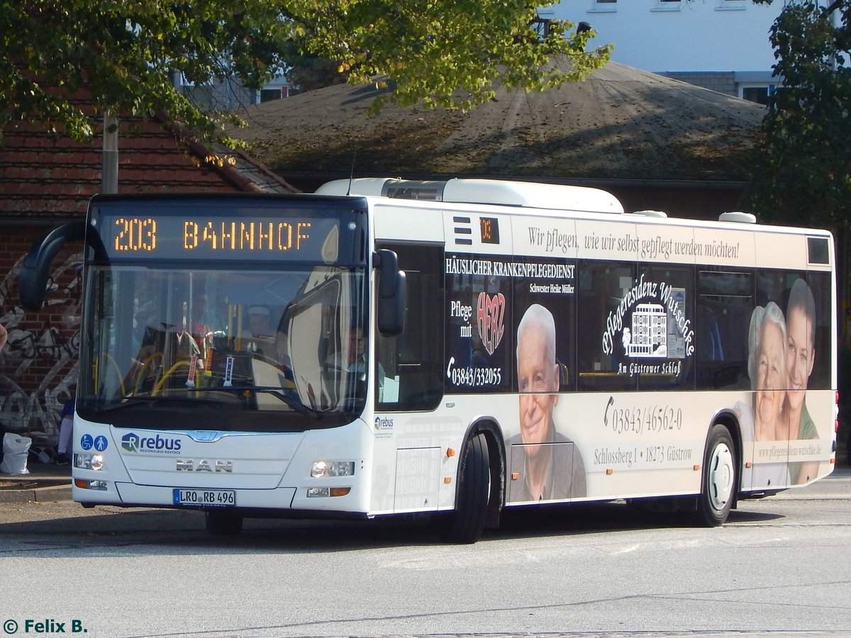 MAN Lion's City von Regionalbus Rostock in Güstrow am 13.09.2016