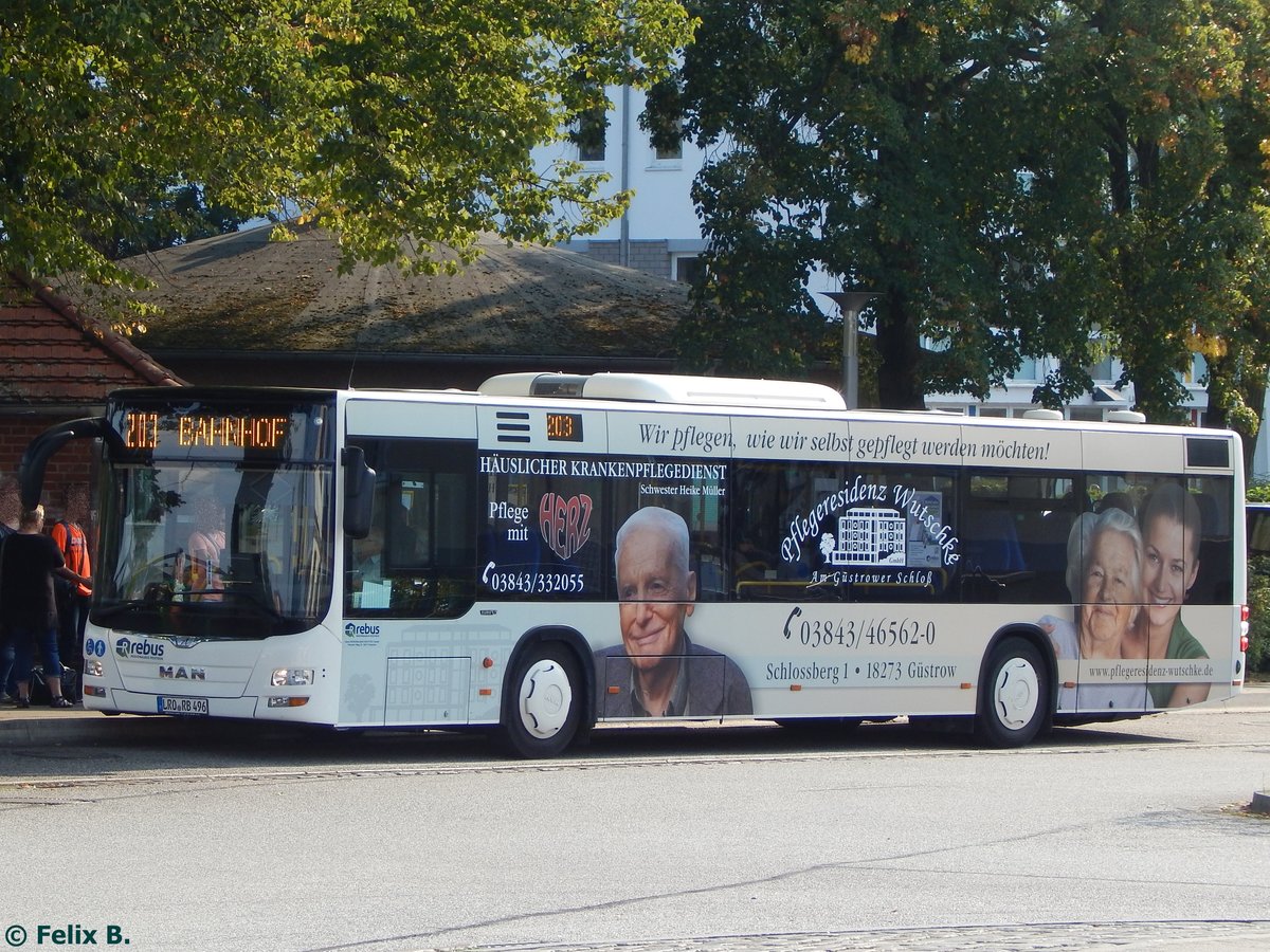 MAN Lion's City von Regionalbus Rostock in Güstrow am 13.09.2016