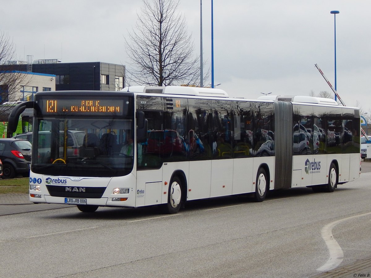 MAN Lion's City von Regionalbus Rostock in Rostock am 25.01.2018