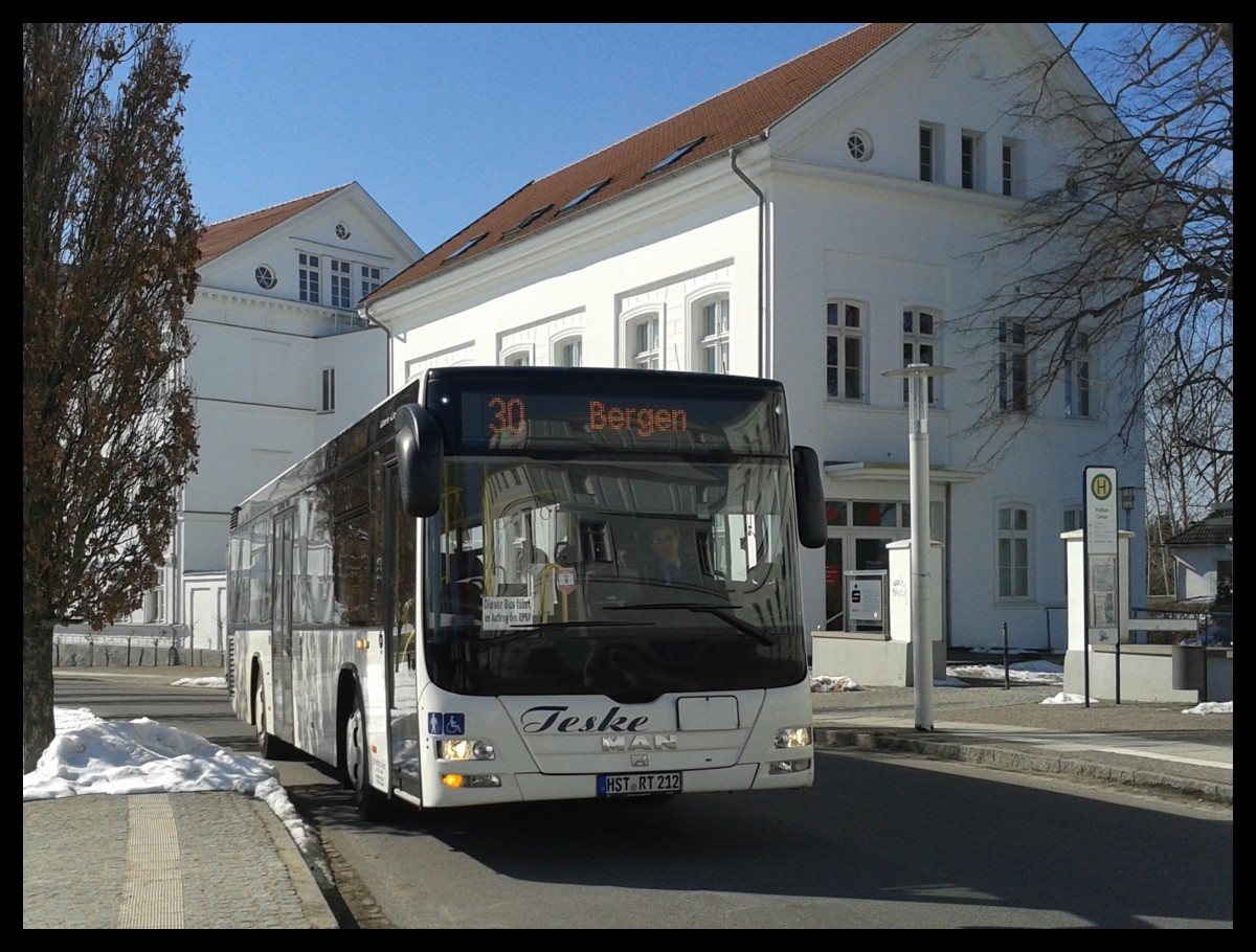 MAN Lion's City vom Reisedienst Teske aus Deutschland in Putbus am 04.04.2013