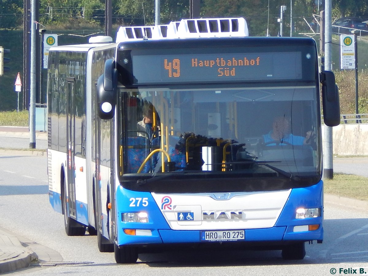 MAN Lion's City der Rostocker Straßenbahn AG in Rostock. am 14.09.2016