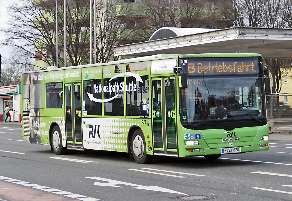 MAN Lion`s City der RVK, K-ZY878 in Euskirchen - 12.01.2017