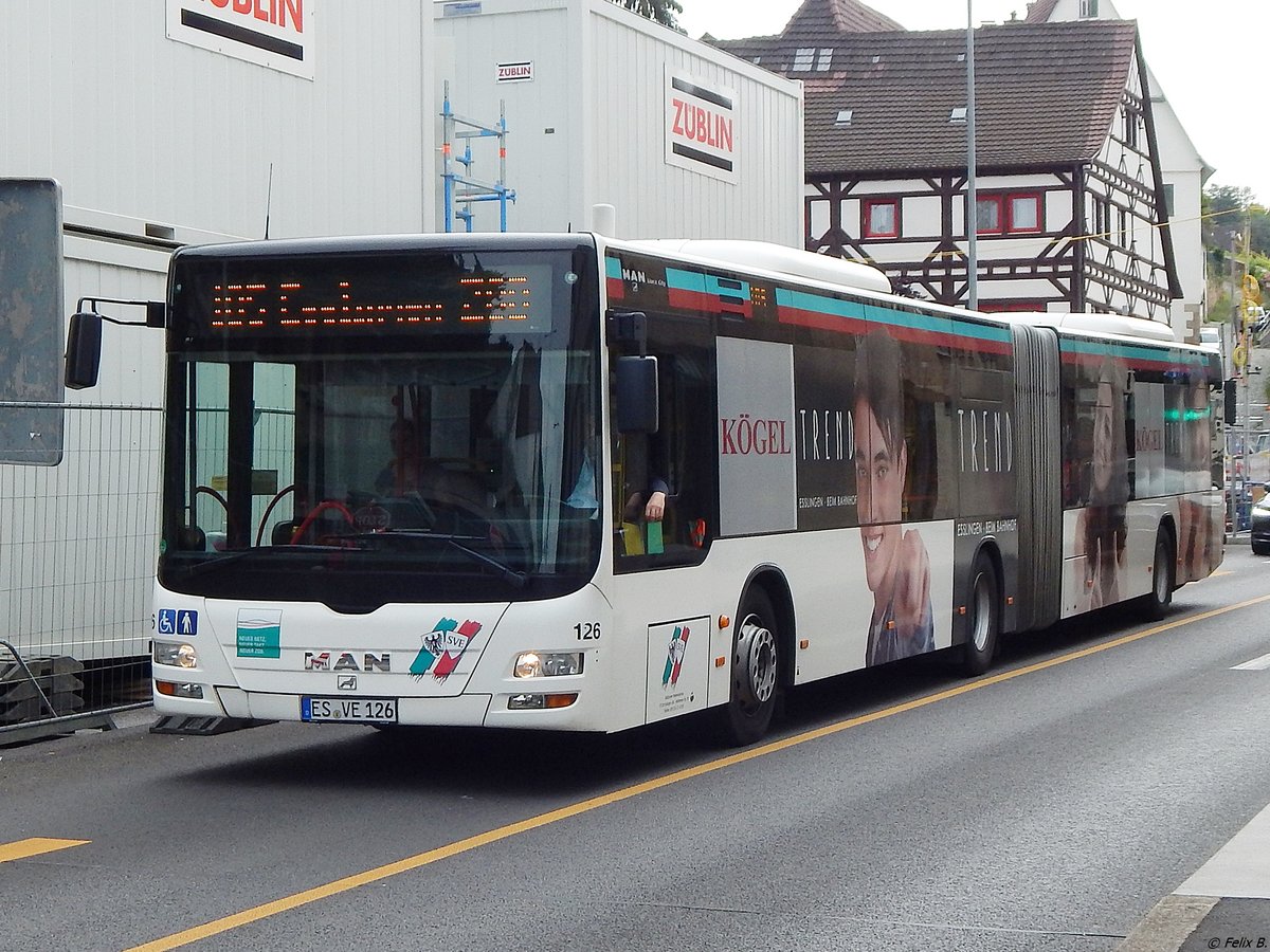 MAN Lion's City der Städtischer Verkehrsbetrieb Esslingen in Esslingen am 18.06.2018