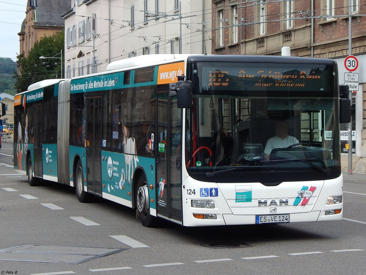 MAN Lion's City der Städtischer Verkehrsbetrieb Esslingen in Esslingen am 18.06.2018