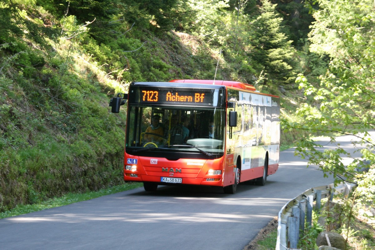 MAN Lion's City  Südwestbus , zwischen Hornisgrinde und Mummelsee/Schwarzwaldhochstraße 04.05.2014