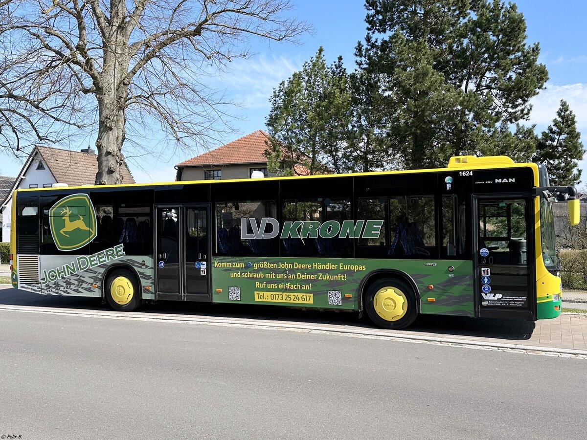 MAN Lion's City der Verkehrsgesellschaft Ludwigslust-Parchim mbH in Plau am See am 19.04.2023