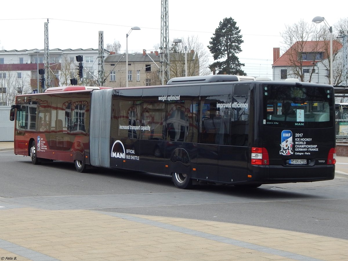 MAN Lion's City Vorführwagen in in Greifswald am 11.04.2018