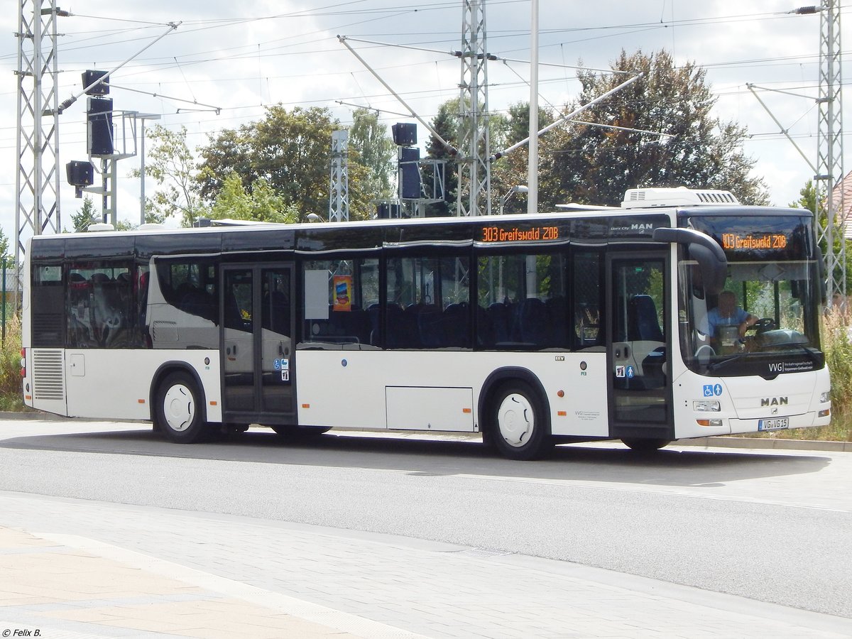 MAN Lion's City der VVG in Greifswald am 10.08.2018