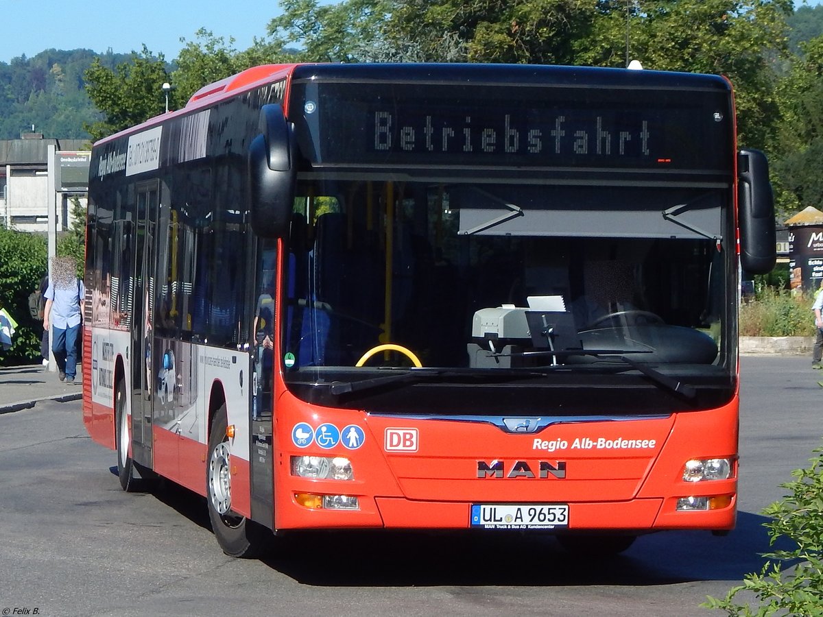 MAN Lion's City von ZugBus Regionalverkehr Alb-Bodensee in Tübingen am 20.06.2018
