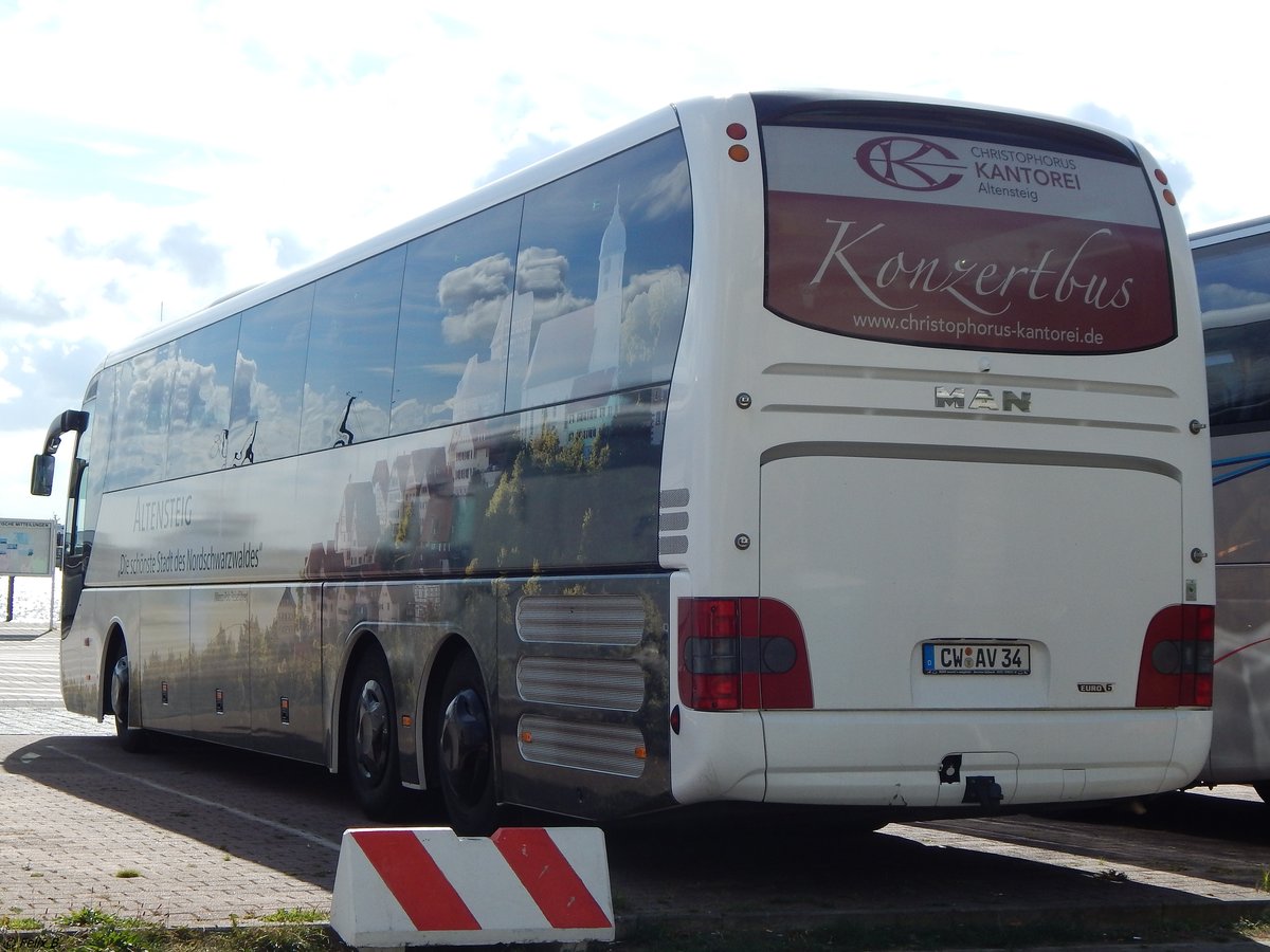 MAN Lion's Coach von Altan AV Reisen aus Deutschland im Stadthafen Sassnitz am 15.09.2018