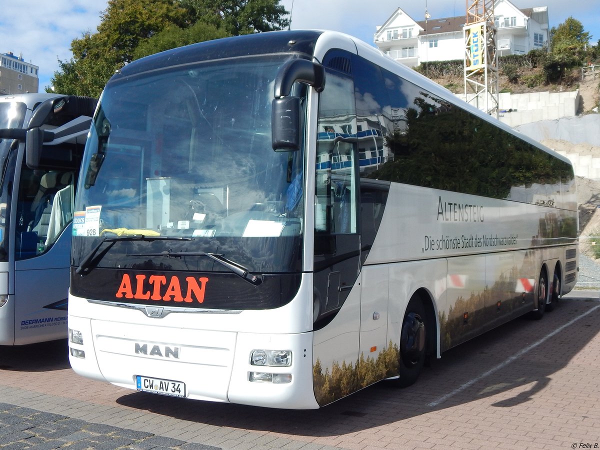 MAN Lion's Coach von Altan AV Reisen aus Deutschland im Stadthafen Sassnitz am 15.09.2018