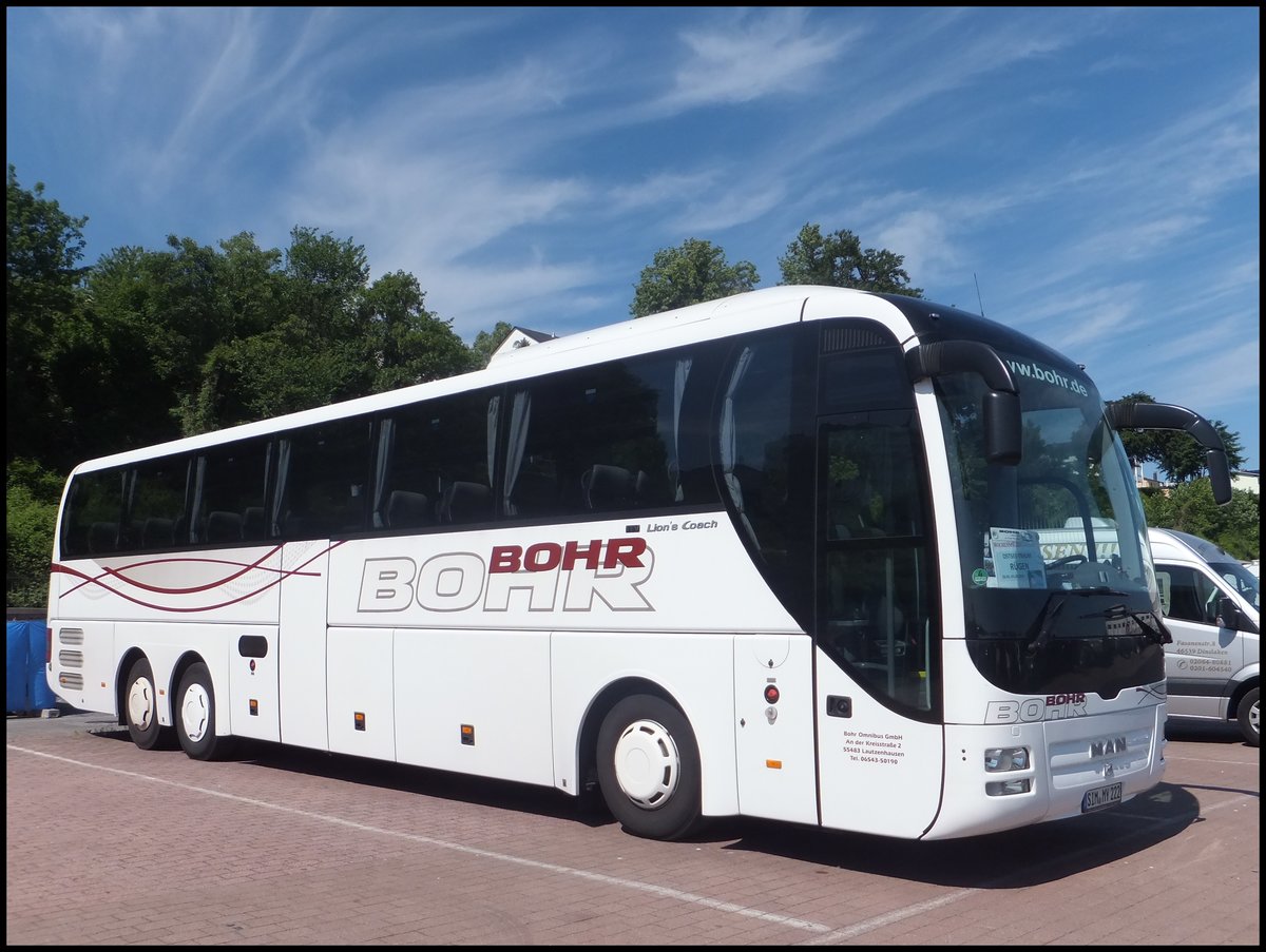 MAN Lion's Coach von Bohr aus Deutschland im Stadthafen Sassnitz am 30.05.2014