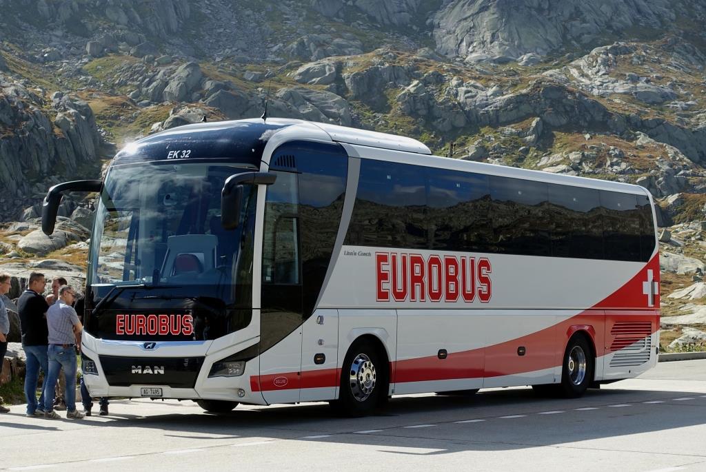 MAN Lion's Coach  Eurobus , Gotthardpass September 2018