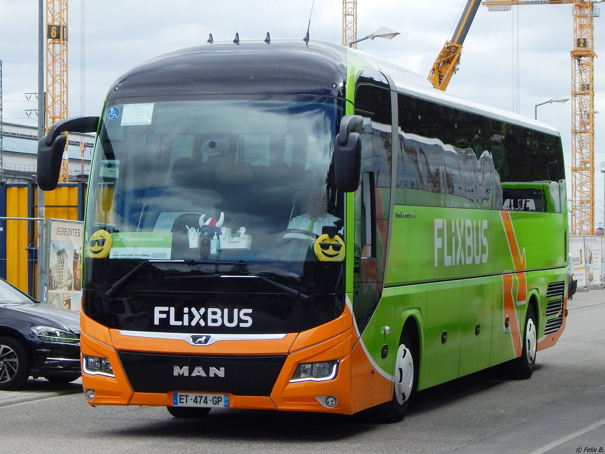 MAN Lion's Coach von Flixbus/? aus Frankreich in Karlsruhe am 22.06.2018