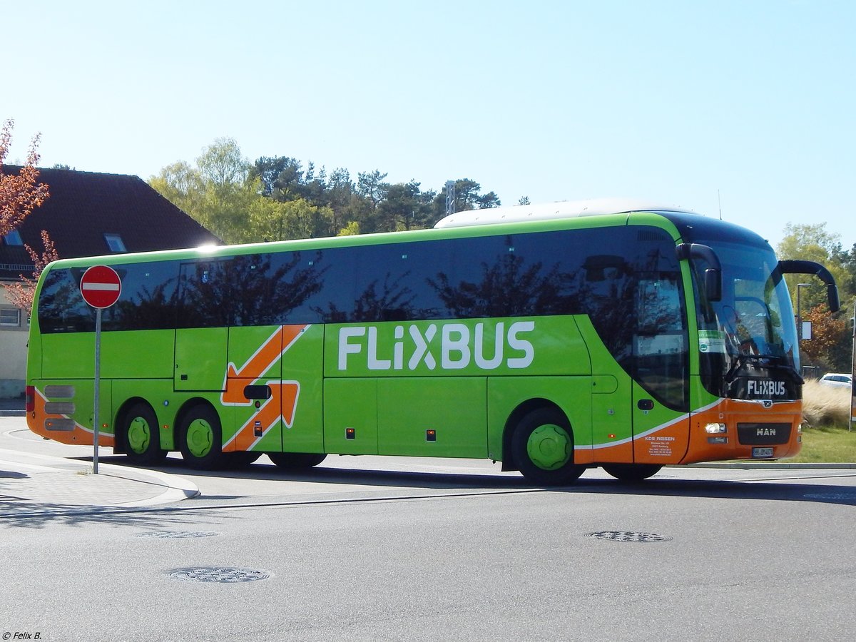 MAN Lion's Coach von Flixbus/Umbrella/KDE aus Deutschland in Binz am 04.05.2018