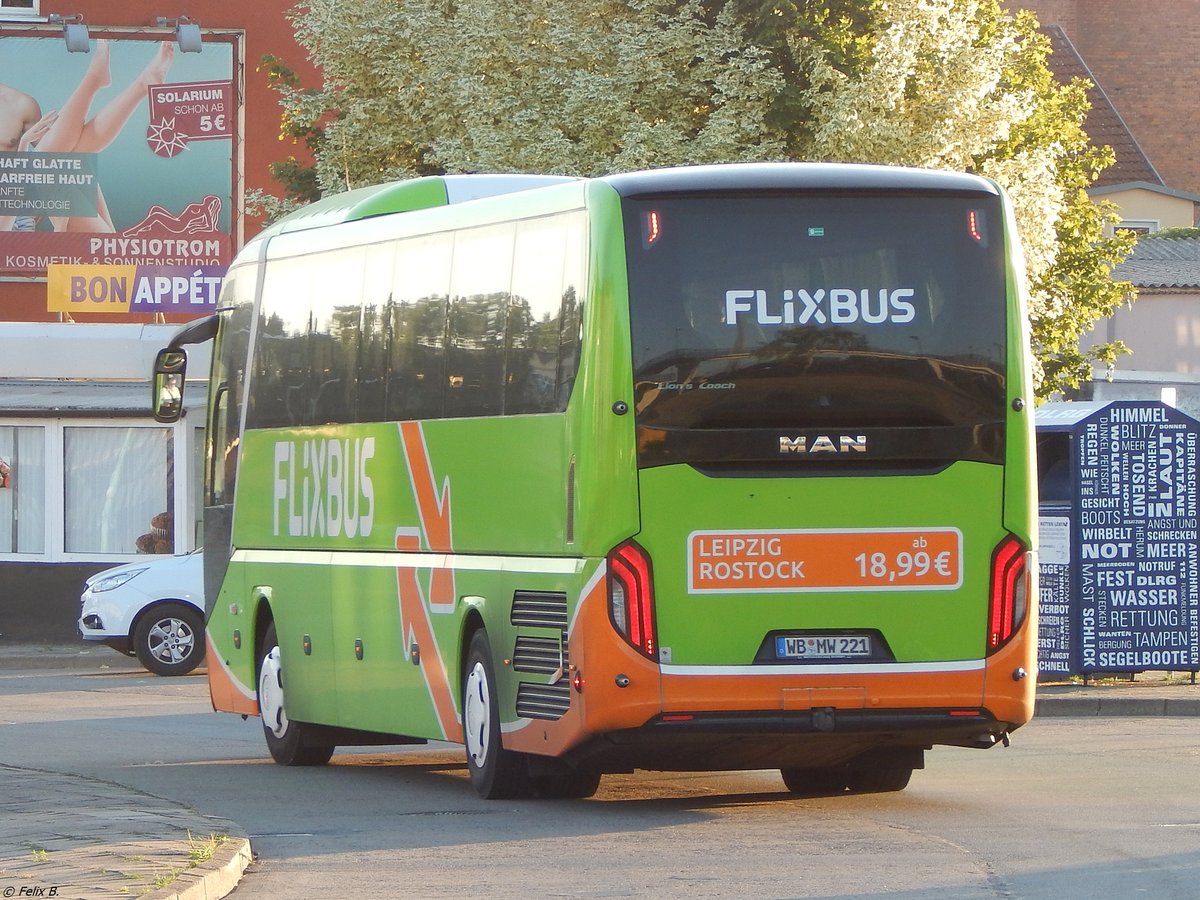 MAN Lion's Coach von Flixbus/Wricke Touristik aus Deutschland in Neubrandenburg am 07.07.2018