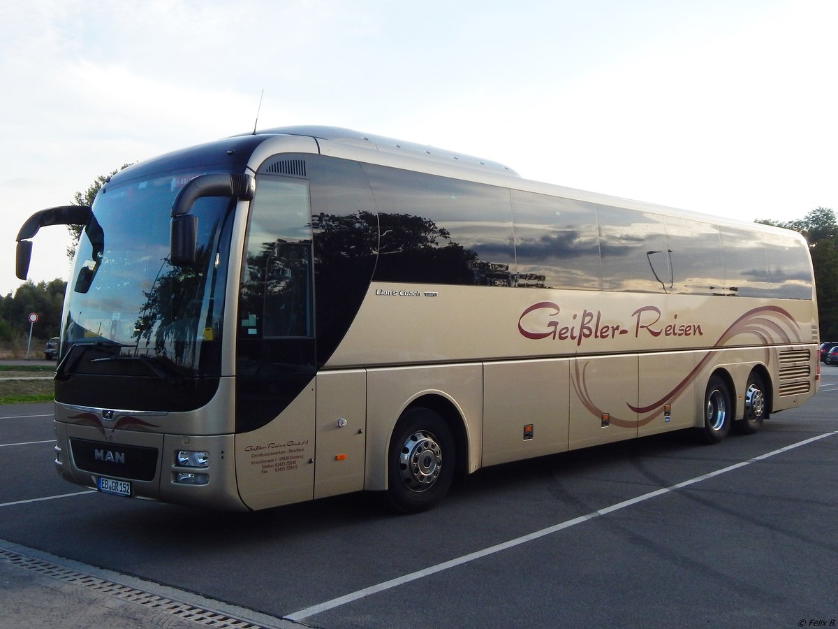 MAN Lion's Coach von Geißler-Reisen aus Deutschland in Neubrandenburg am 09.09.2018