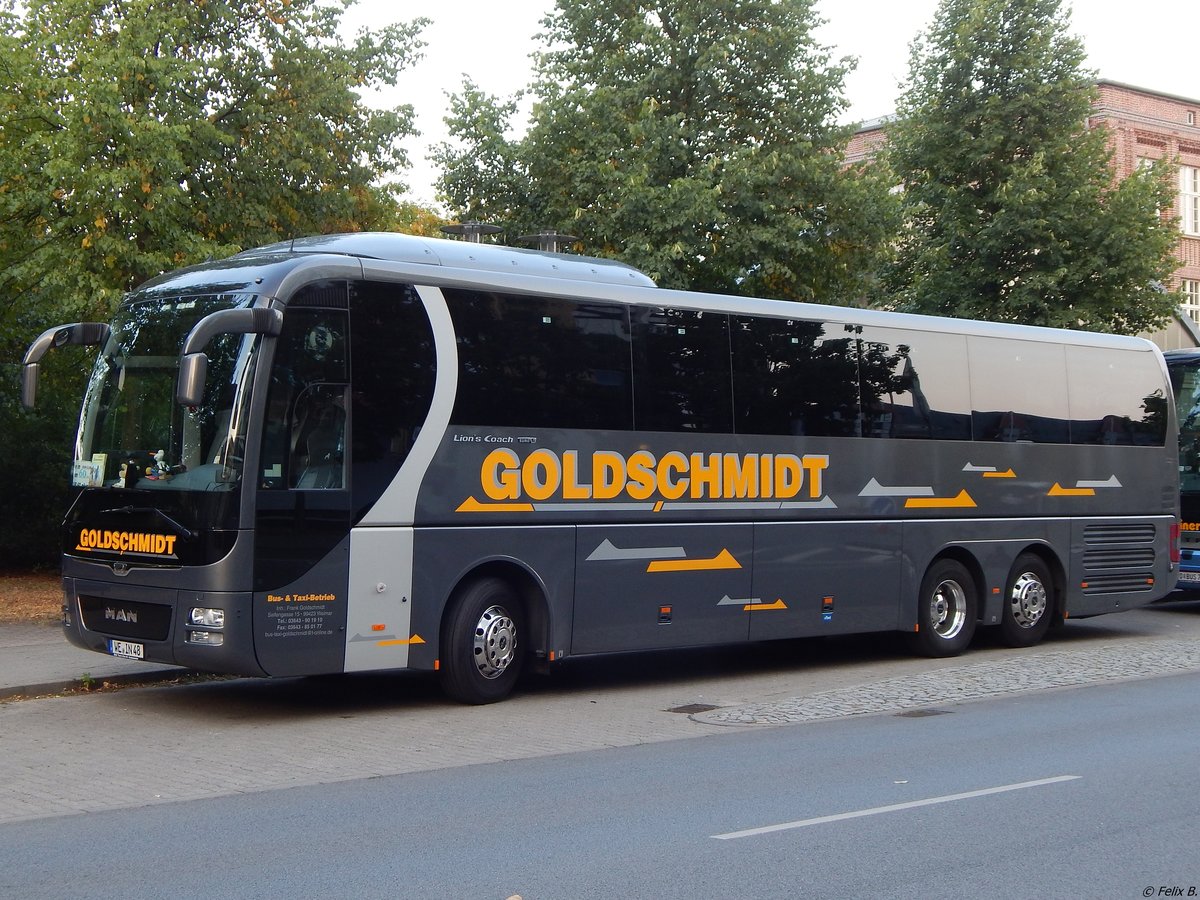 MAN Lion's Coach von Goldschmidt aus Deutschland in Neubrandenburg am 18.08.2018