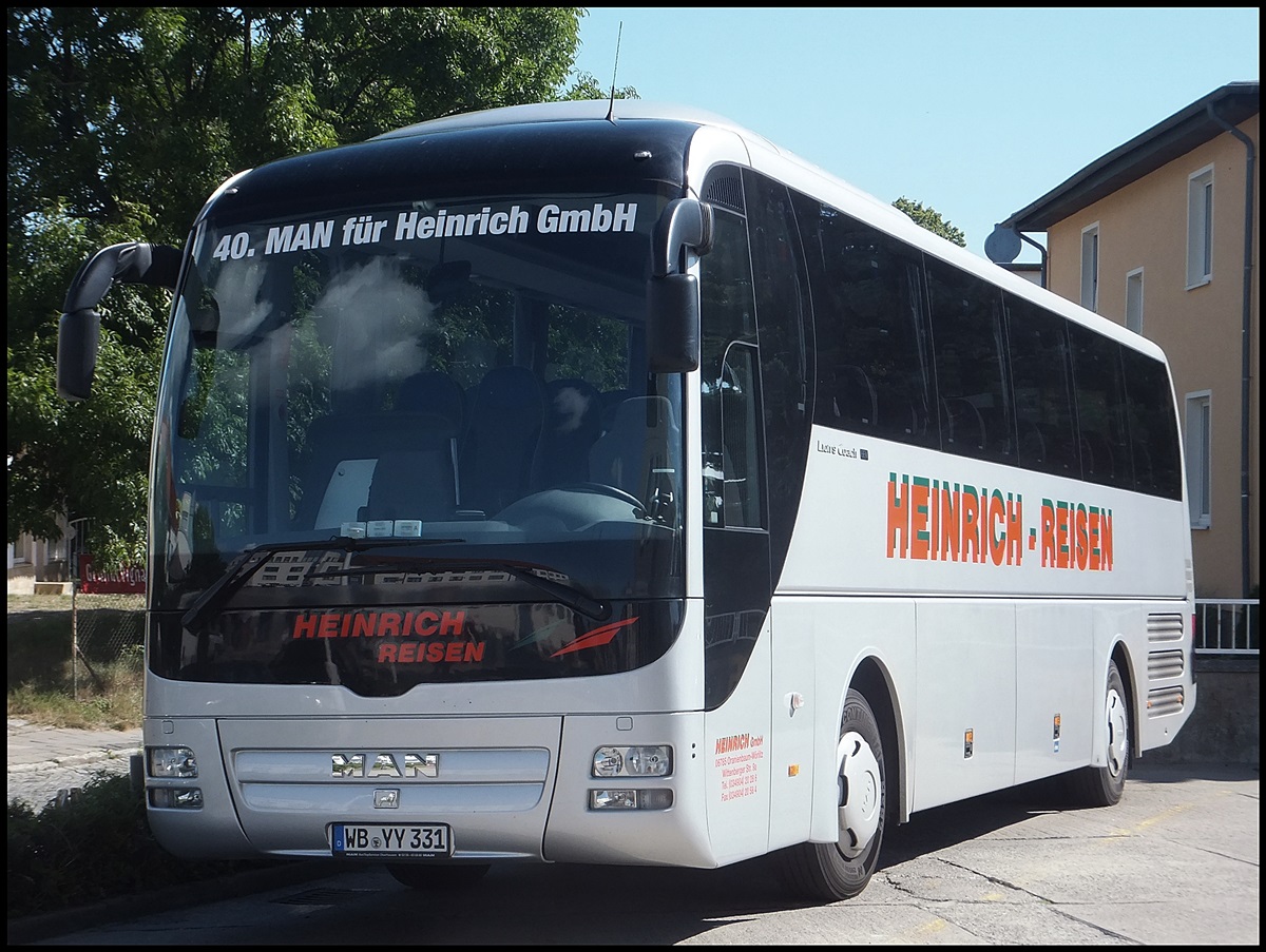 MAN Lion's Coach von Heinrich-Reisen aus Deutschland in Sassnitz am 10.08.2013