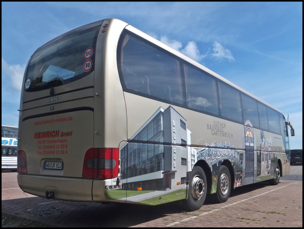 MAN Lion's Coach von Heinrich-Reisen aus Deutschland im Stadthafen Sassnitz am 24.08.2013