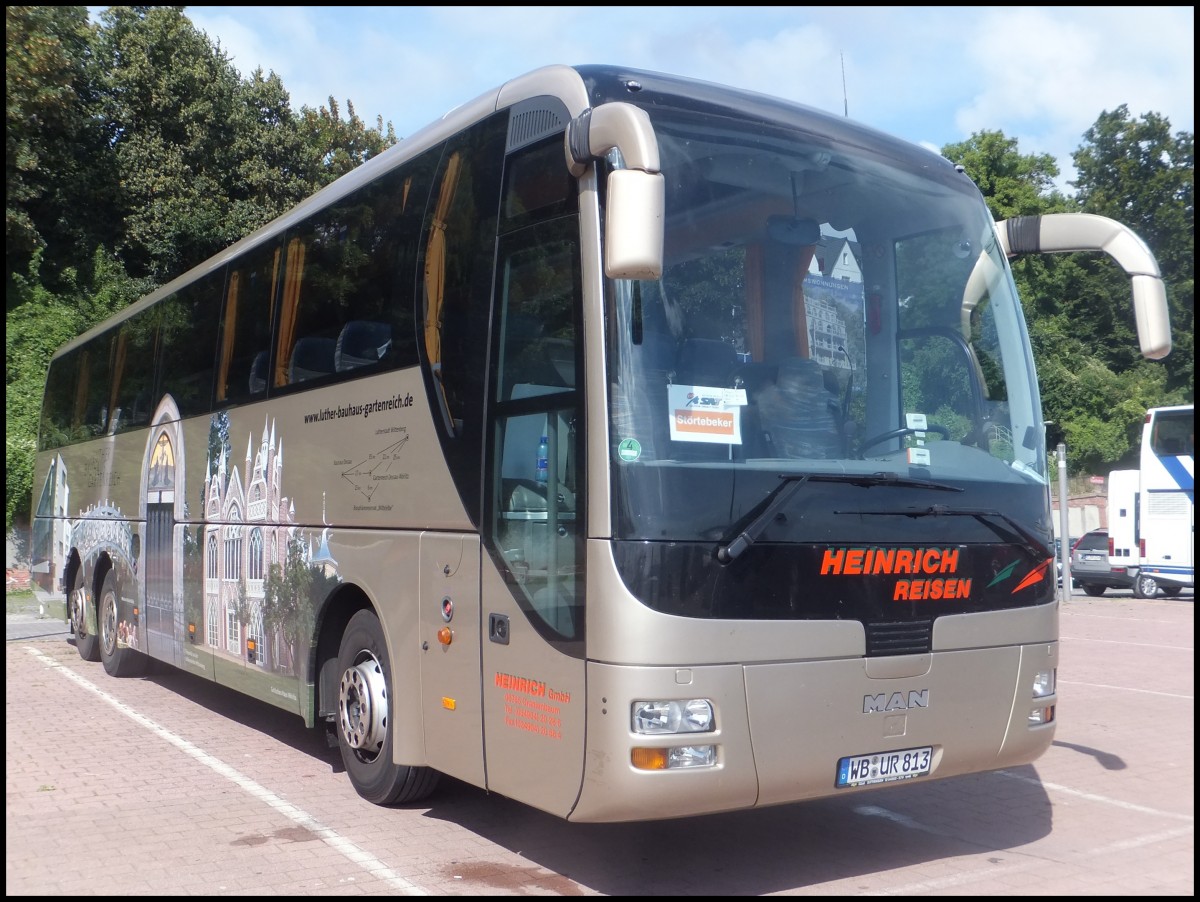 MAN Lion's Coach von Heinrich-Reisen aus Deutschland im Stadthafen Sassnitz am 24.08.2013