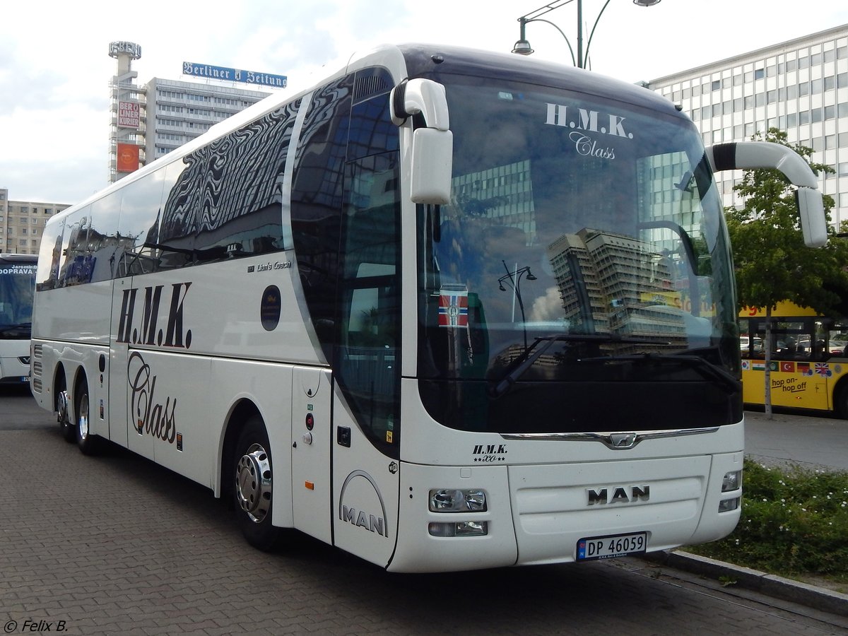 MAN Lion's Coach von HMK aus Norwegen in Berlin am 10.06.2016