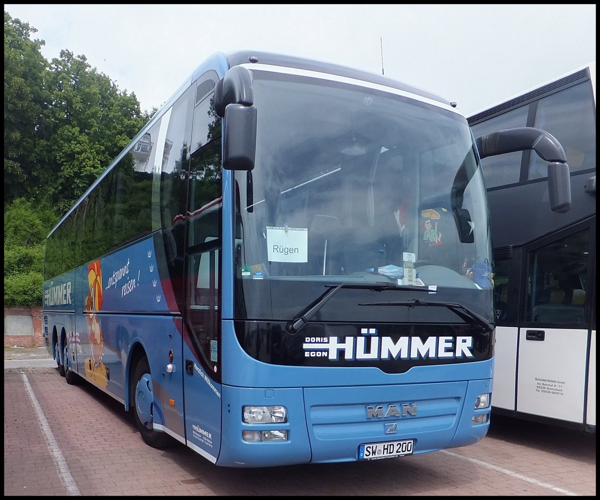 MAN Lion's Coach von Hmmer aus Deutschland im Stadthafen Sassnitz am 09.06.2013