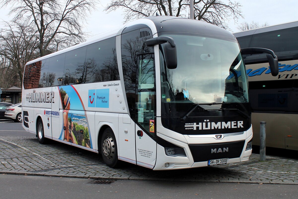 MAN Lion's Coach von 'Hümmer Reisen'. Berlin am 31.12.2023.