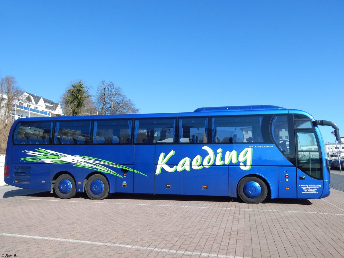 MAN Lion's Coach von Kaeding Reisen aus aus Deutschland im Stadthafen Sassnitz am 11.03.2015