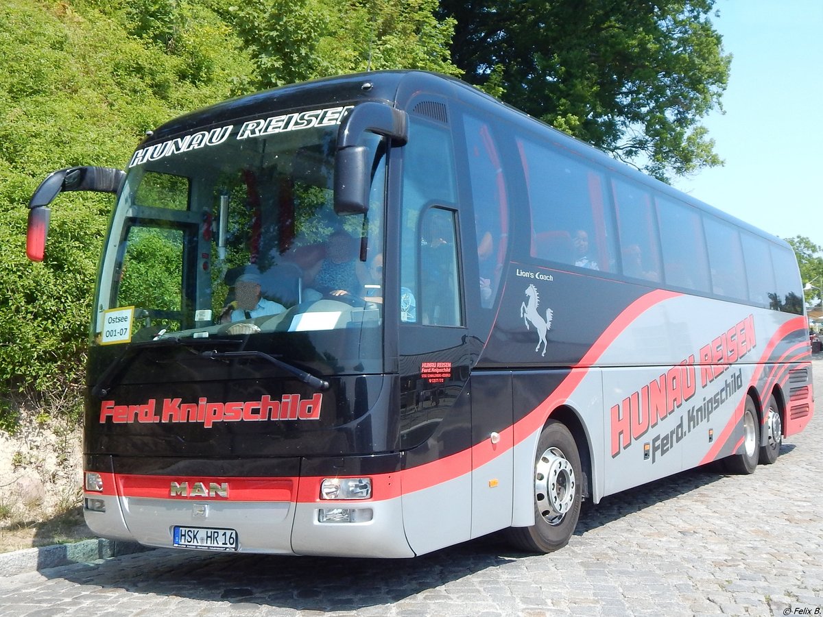 MAN Lion's Coach von Knipschild aus Deutschland im Stadthafen Sassnitz am 04.07.2015