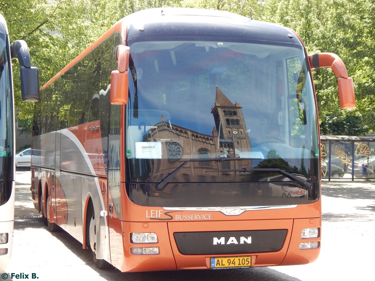 MAN Lion's Coach von Leifs Busservice aus Dänemark in Potsdamam 07.06.2016