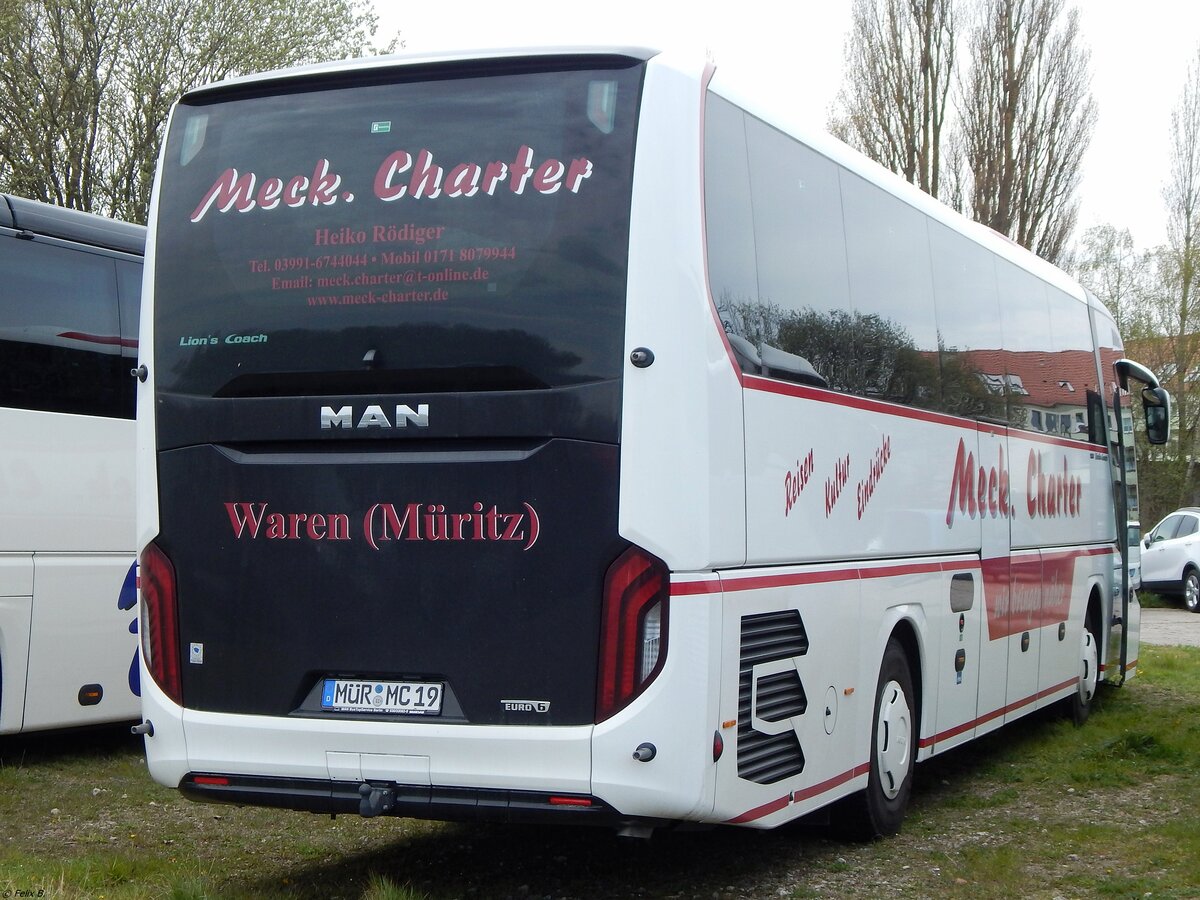 MAN Lion's Coach von Meck. Charter aus Deutschland in Sassnitz am 28.04.2019