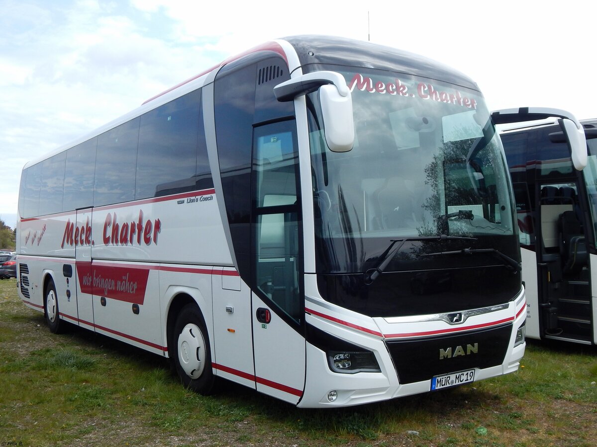 MAN Lion's Coach von Meck. Charter aus Deutschland in Sassnitz am 28.04.2019