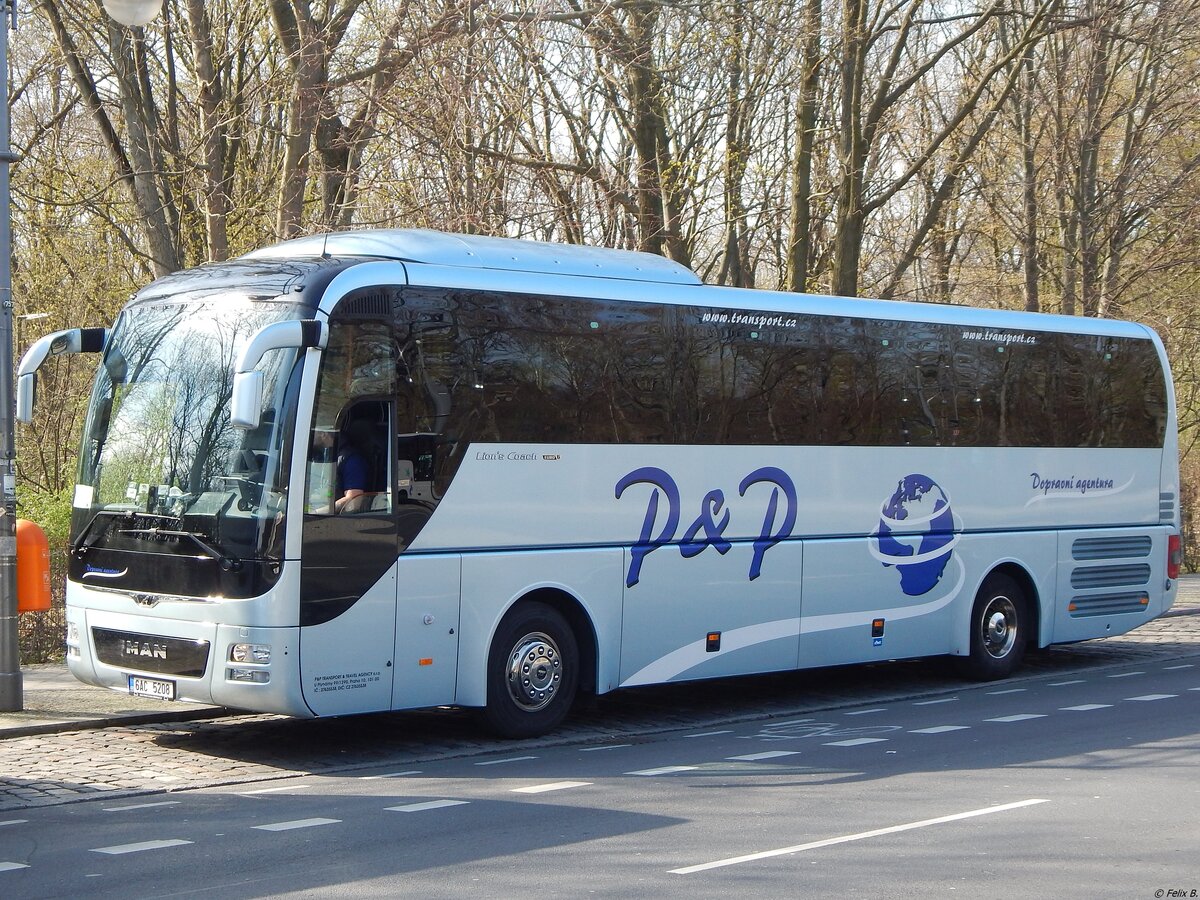 MAN Lion's Coach von P&P Transport and Travel Agency s.r.o. aus Tschechien in Berlin am 30.03.2019