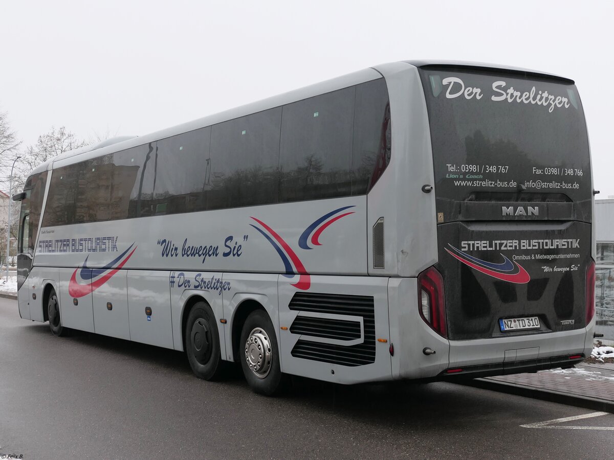 MAN Lion's Coach von Strelitzer Bustouristik aus Deutschland in Neustrelitz am 12.12.2021