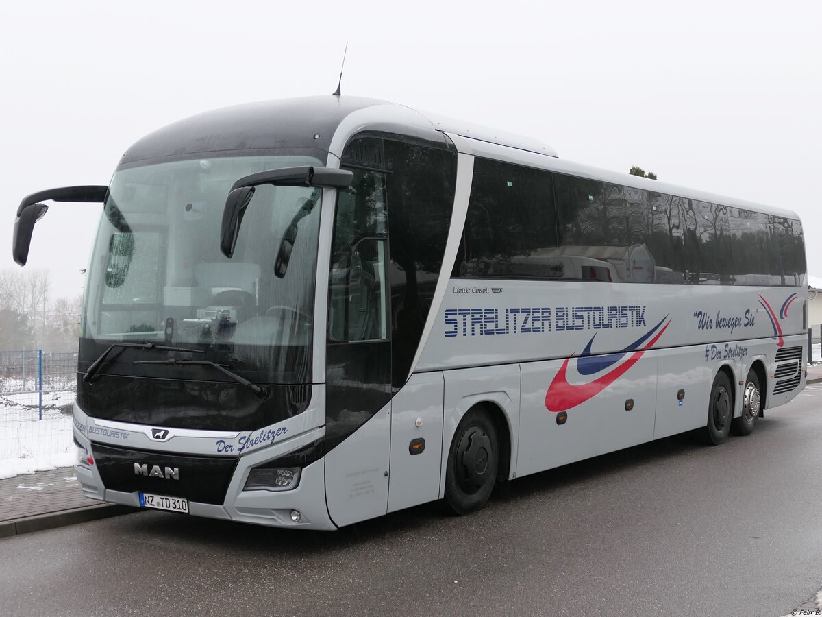 MAN Lion's Coach von Strelitzer Bustouristik aus Deutschland in Neustrelitz am 12.12.2021