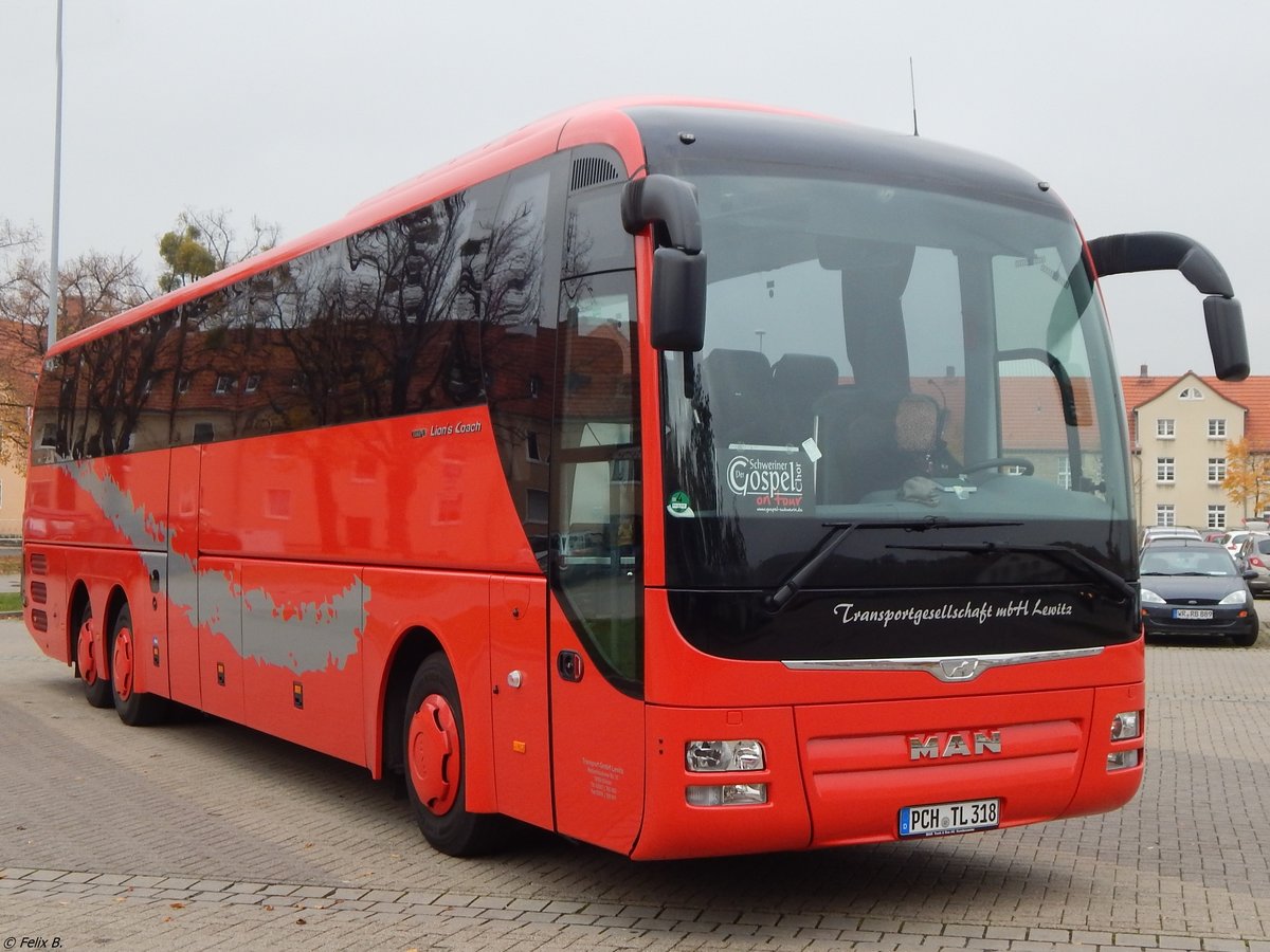 MAN Lion's Coach von Transportgesellschaft Lewitz aus Deutschland in Wernigerode am 30.10.2015