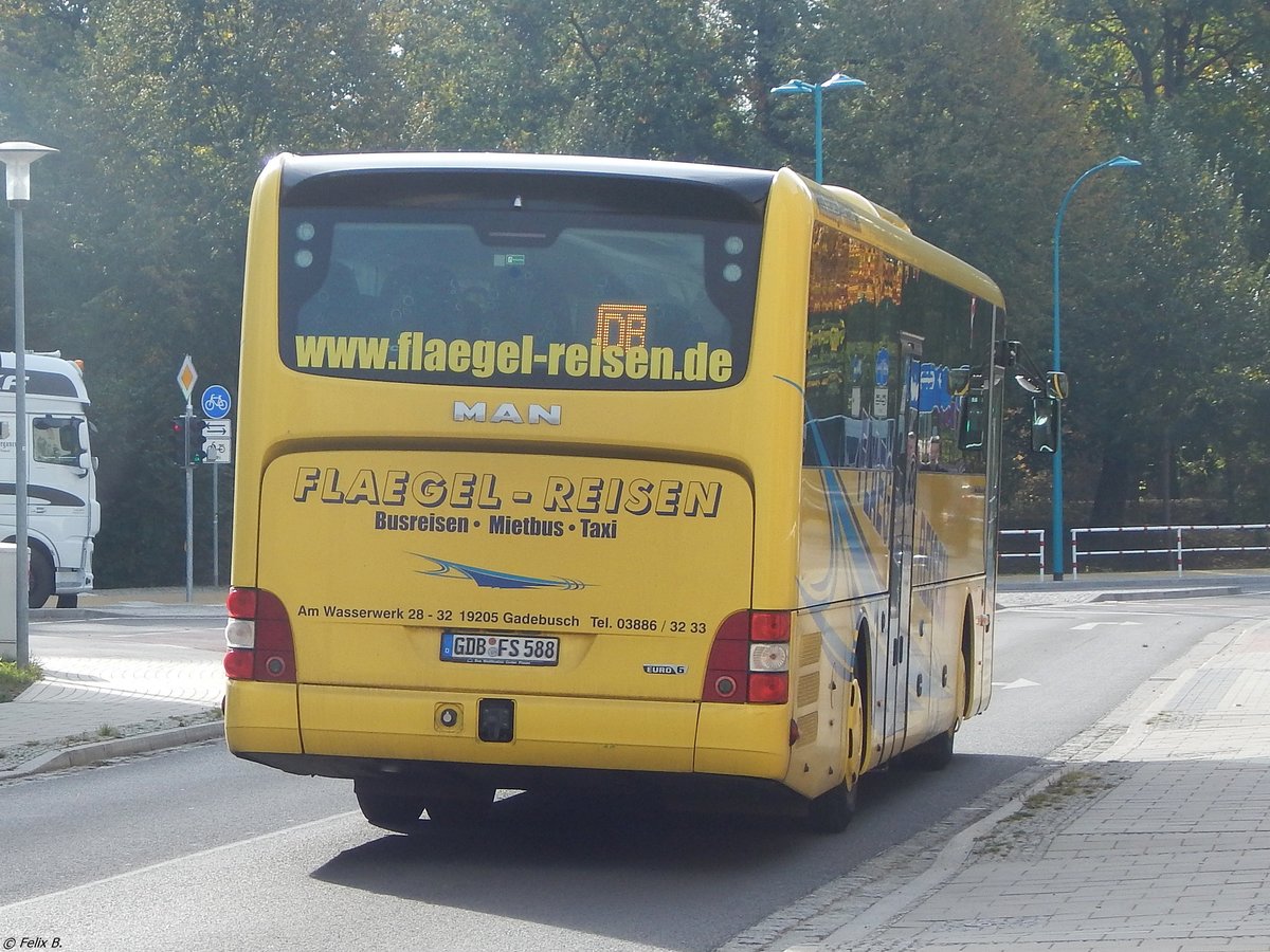 MAN Lion's Intercity von Flaegel Reisen aus Deutschland in Neubrandenburg am 07.10.2018