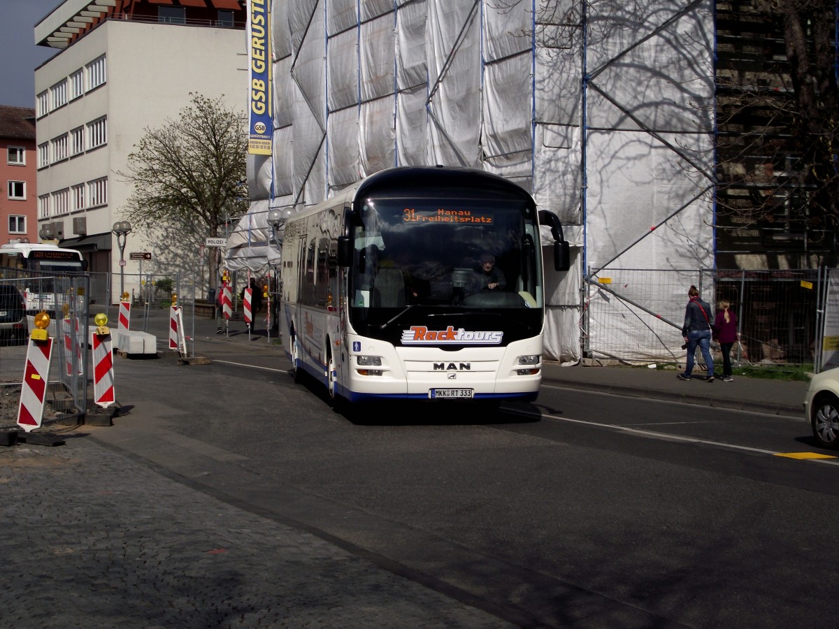 MAN Lions Regio von Rack Tours am 26.03.14 in Hanau auf der 31
