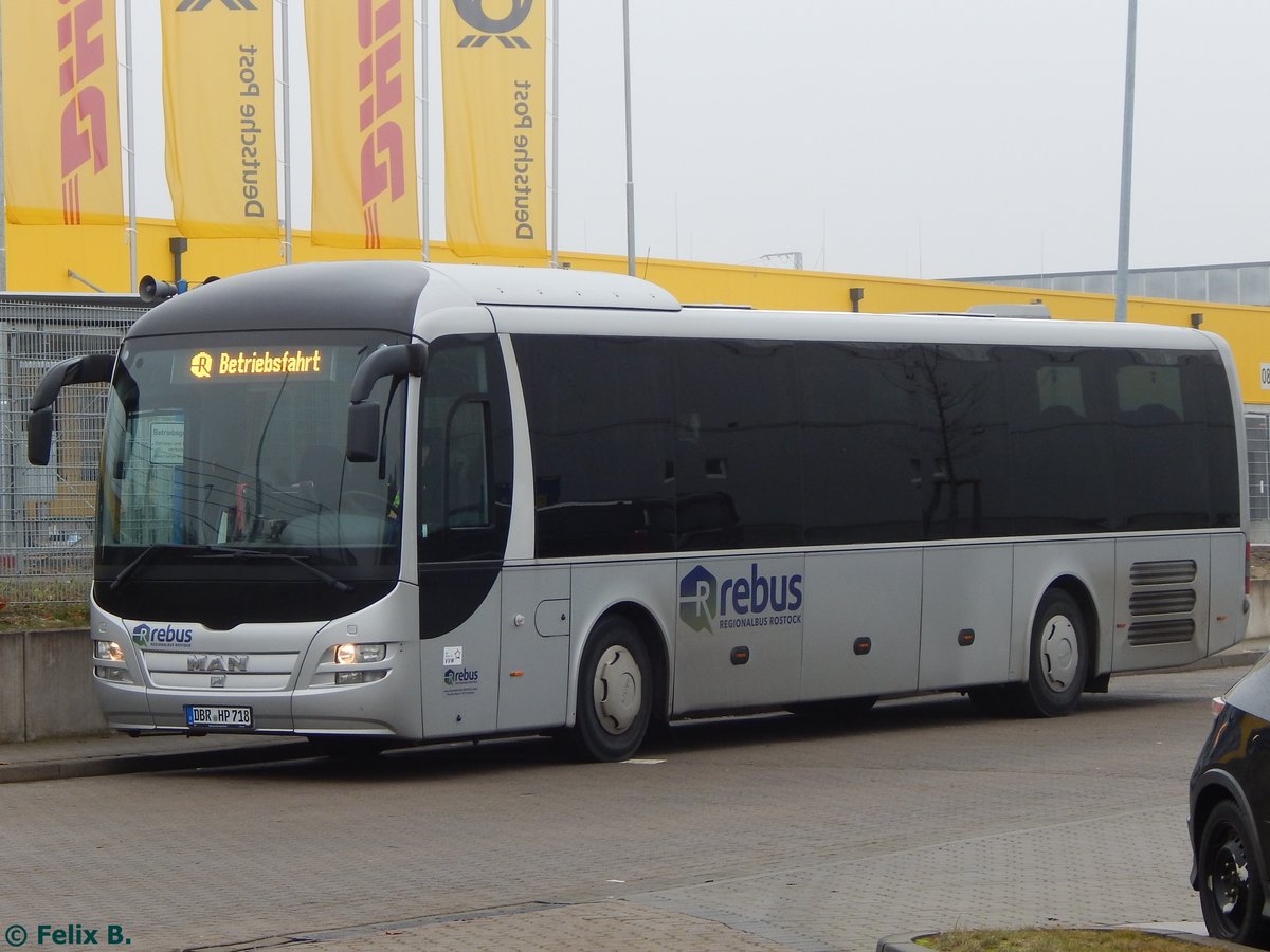 MAN Lion's Regio von Regionalbus Rostock in Rostock am 25.11.2016