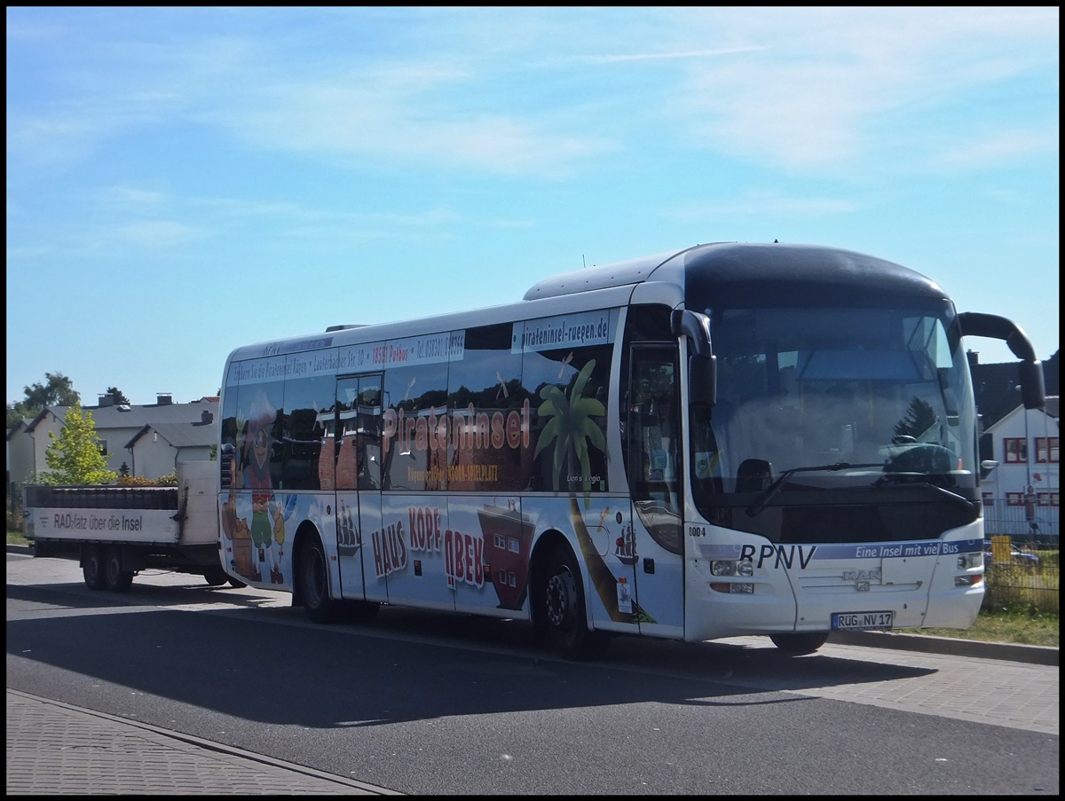 MAN Lion's Regio der RPNV in Sassnitz am 08.09.2013