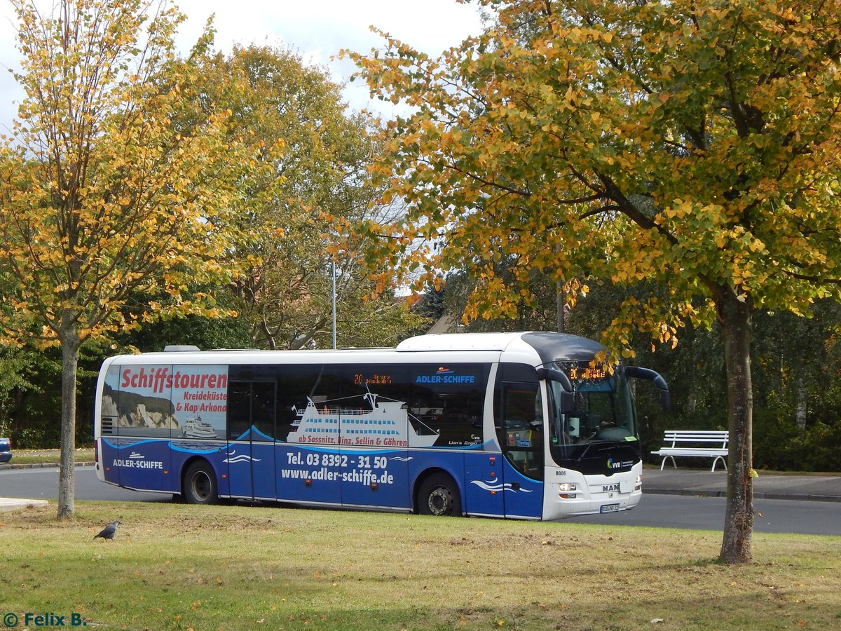 MAN Lion's Regio der VVR in Sasnitz am 08.10.2016