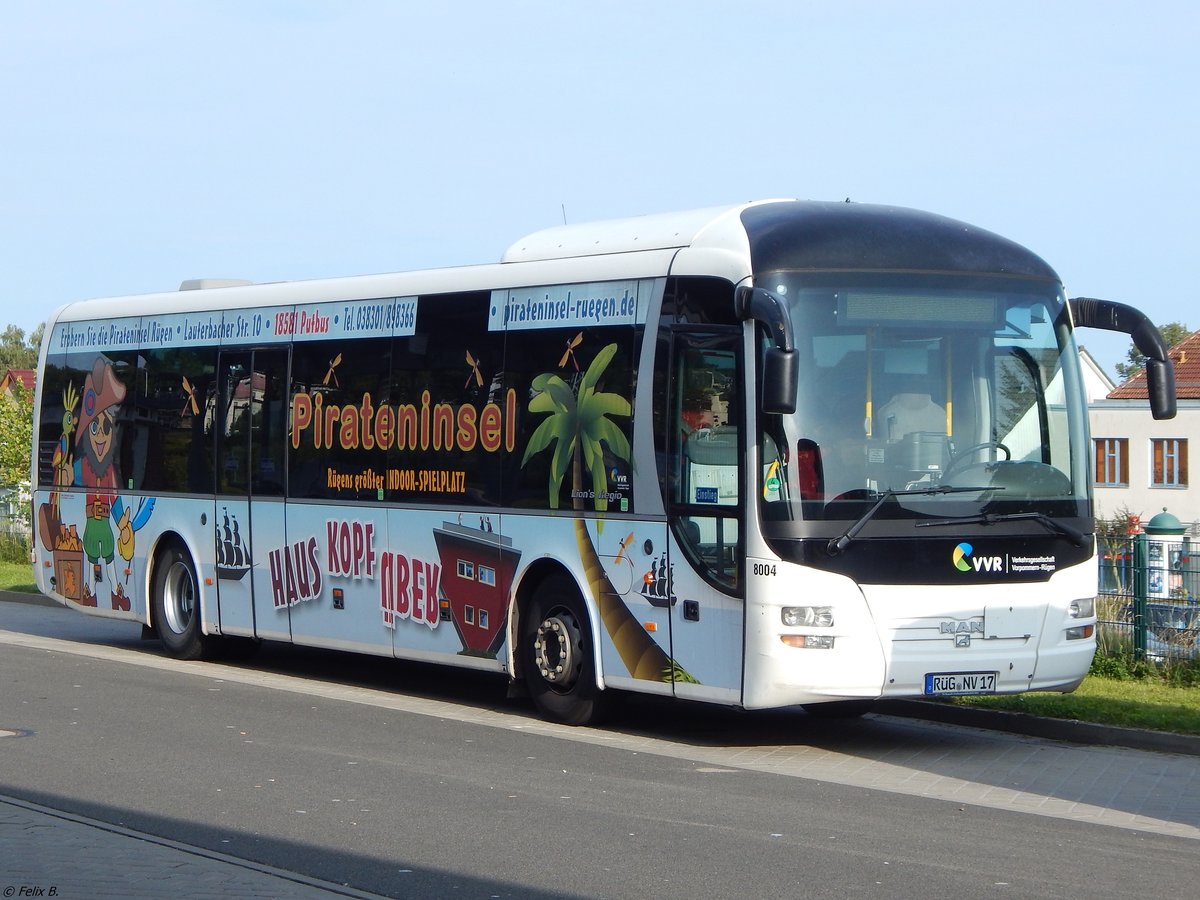 MAN Lion's Regio der VVR in Sassnitz am 26.08.2017