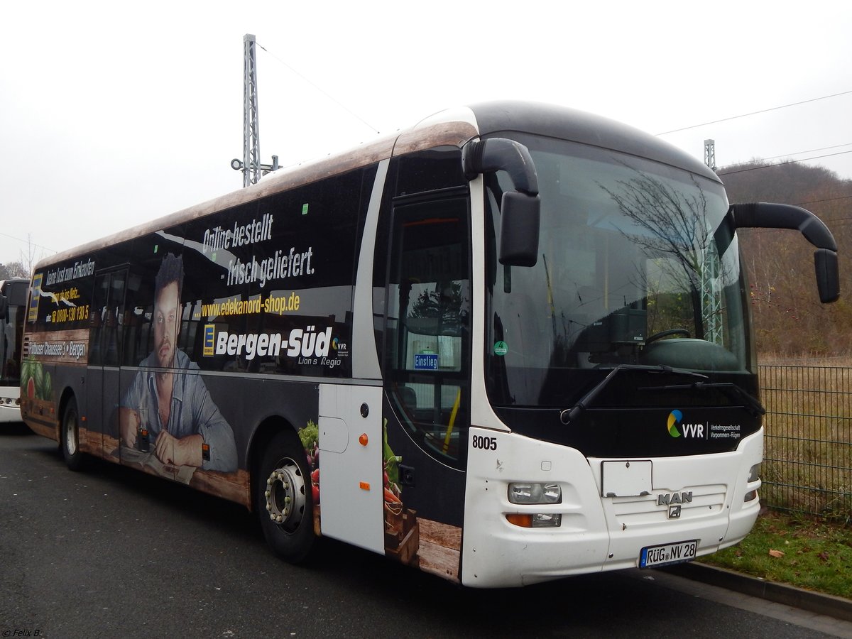 MAN Lion's Regio der VVR in Sassnitz am 02.12.2018