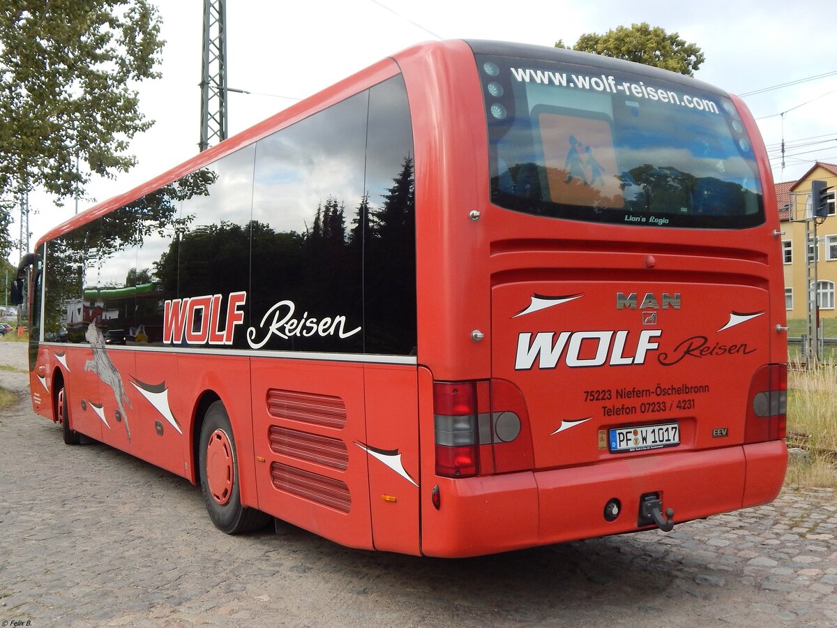 MAN Lion's Regio von Wolf Reisen aus Deutschland in Burg Stargard am 27.06.2019