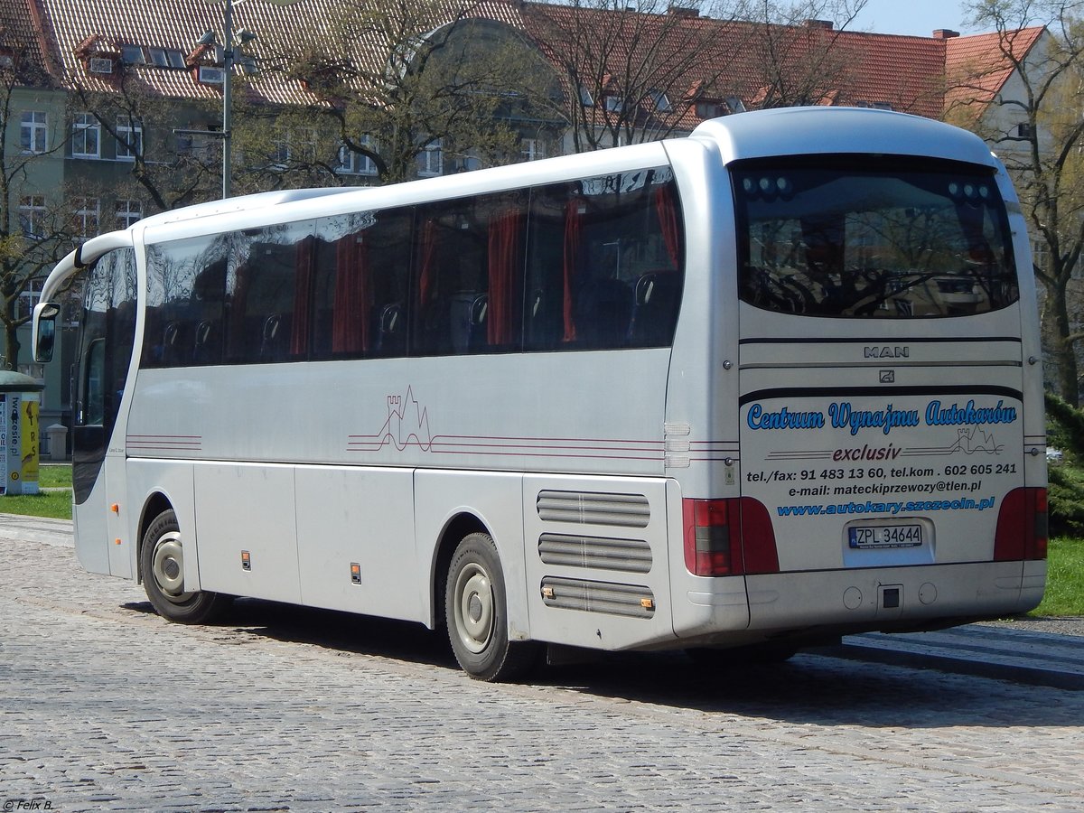 MAN Lion's Star von Centrum Wynajmu Autokarów Zdzisław Matecki aus Polen in Stettin am 18.04.2018